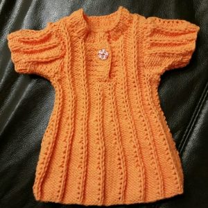 Kleidchen Baby orange